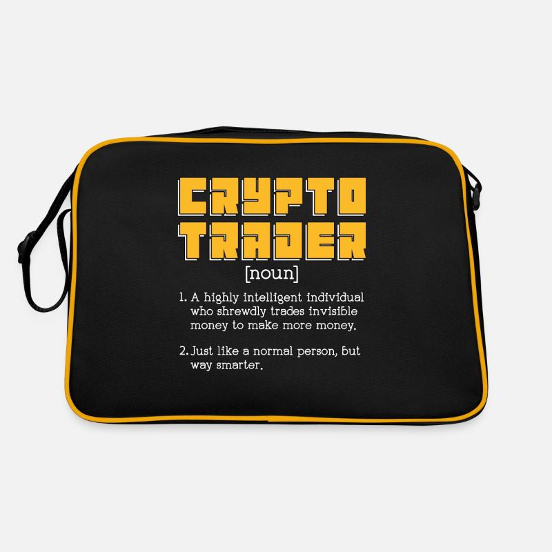 Cryptocurrency Crypto Trader A Highly Investment Retro Tasche
