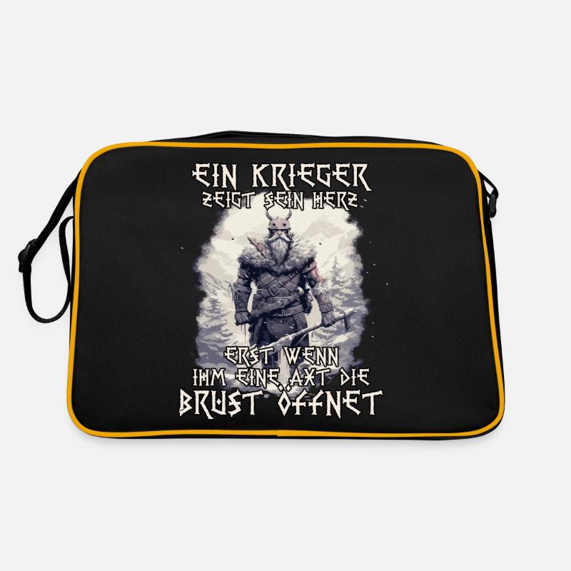 Ragnar Legendärer Krieger Wikinger Nordisch Retro Tasche