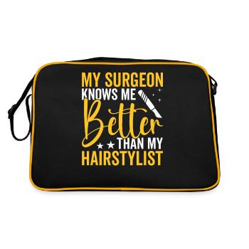 Le chirurgien plasticien me connaît mieux en chirurgie - Sac Retro - noir/or - Dos