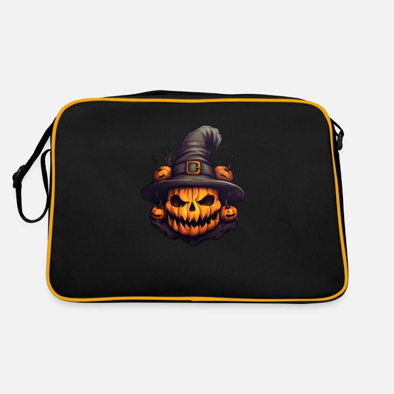 Pumpkin Witch Halloween Retro Bag