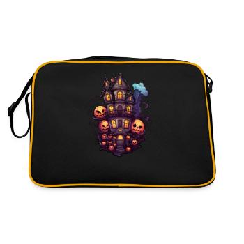 Halloween Haunted House Anime - Retro Bag - black/gold - Back