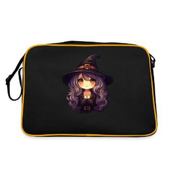 Bande dessinée sorcière d’Halloween - Sac Retro - noir/or - Dos