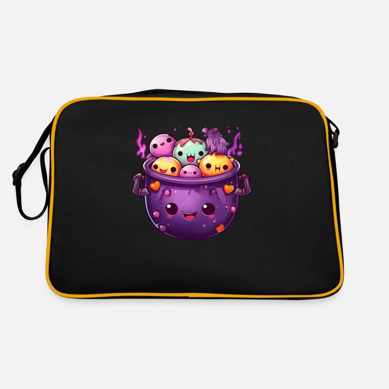 Niedliche Hexe Retro Tasche