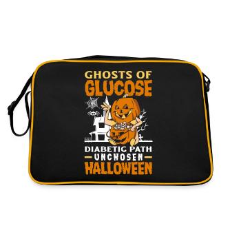 Ghosts of Glucose Diabetic Path Unchosen Halloween - Retro Bag - black/gold - Back