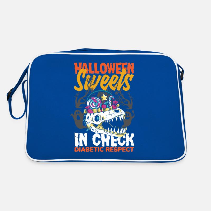Halloween Sweets in Check Diabetic Respect Retro Tasche