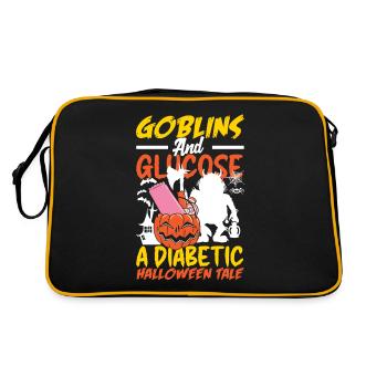 Goblins and Glucose A Diabetic Halloween Tale - Retro Bag - black/gold - Back