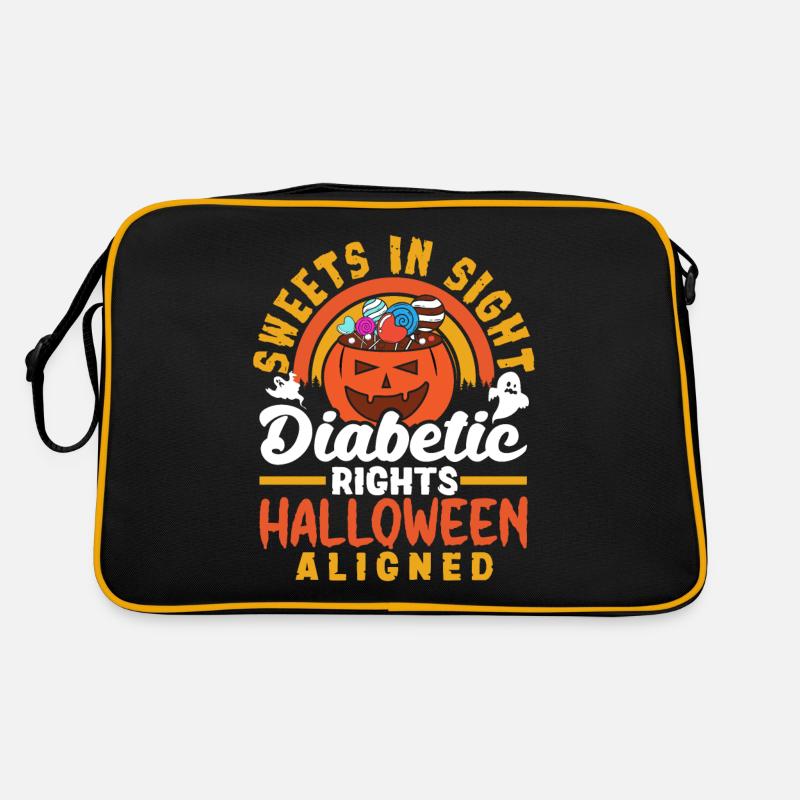 Sweets in Sight Diabetic Rights Halloween Aligned Retro Tasche