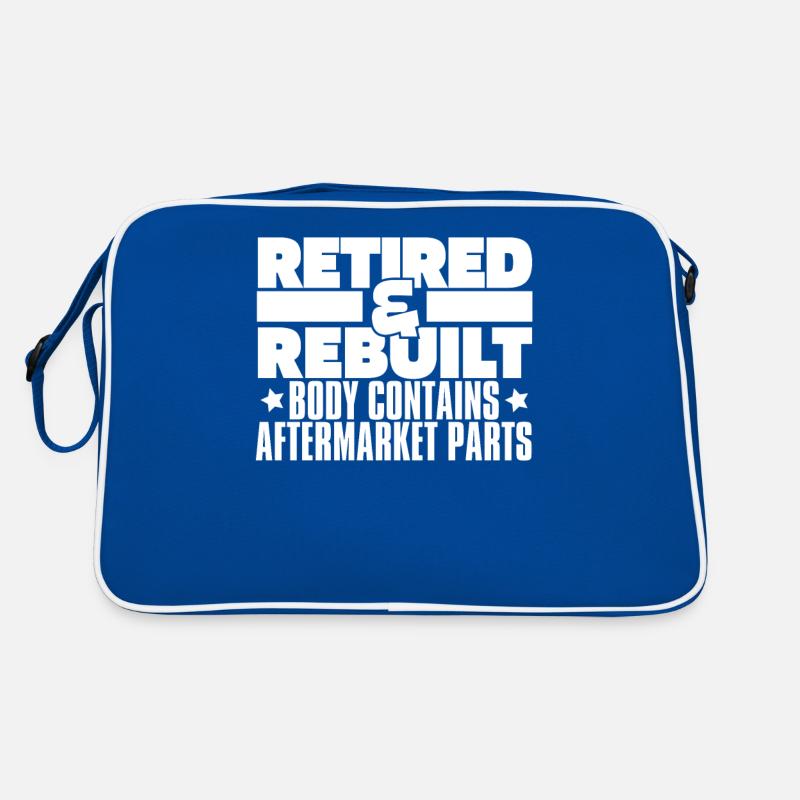 Pensioner pension funny Retro Bag