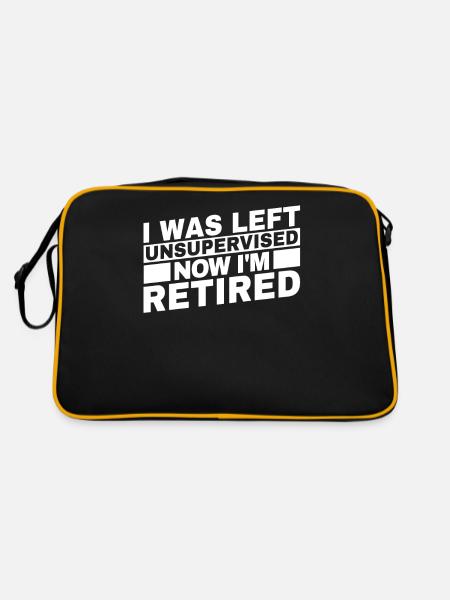 Pensioner pension - Retro Bag - black/gold - Back