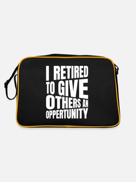 Pensioner pension - Retro Bag - black/gold - Back