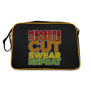 Mesure Mesure Coupe Jurer Répéter - Sac Retro - noir/or - Dos