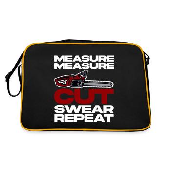 Mesure Mesure Coupe Jurer Répéter 2 - Sac Retro - noir/or - Dos
