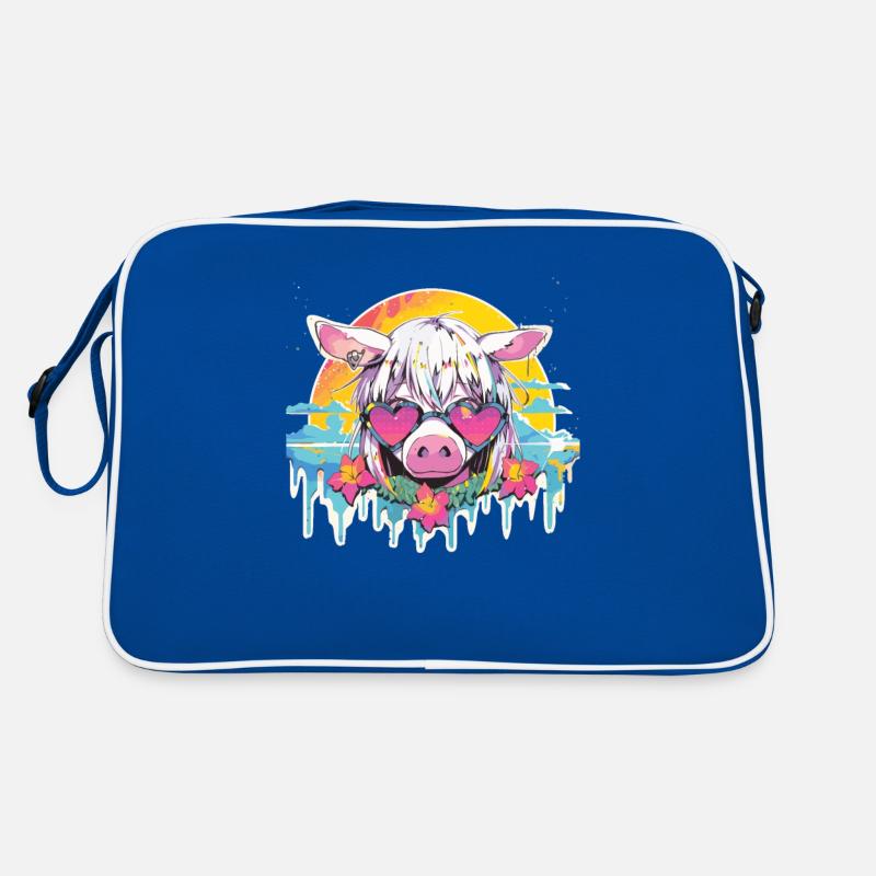Porc Lunettes de soleil Cochon Cochon Sac Retro