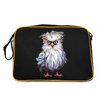 Farmer Farmer Silk Chicken Chickens Hen Gift - Retro Bag - black/gold - Back