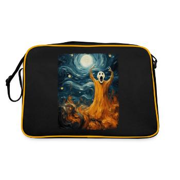 Costume de fantôme Art effrayant d’Halloween - Sac Retro - noir/or - Dos