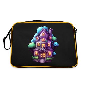 Comic Haunted House - Retro Bag - black/gold - Back