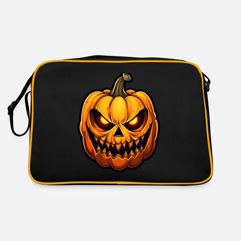 Conception de citrouille d’Halloween Sac Retro