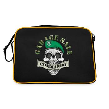 Garage Sale Commando Flea Market Bargain Hunter - Retro Bag - black/gold - Back
