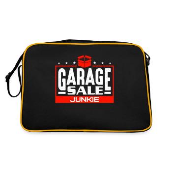Garage Sale Junkie Flea Market Bargain Hunter - Retro Bag - black/gold - Back