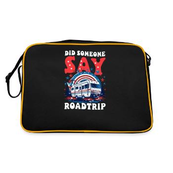 Roadtrip Quelqu’un a-t-il dit Roadtrip - Sac Retro - noir/or - Dos
