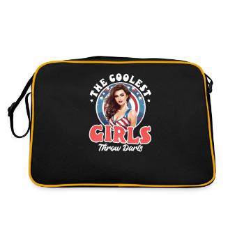 Dart Les filles les plus cool lancent des fléchettes - Sac Retro - noir/or - Dos