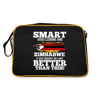 Zimbabwe - Retro Bag - black/gold - Back