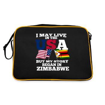 Zimbabwe - Retro Bag - black/gold - Back