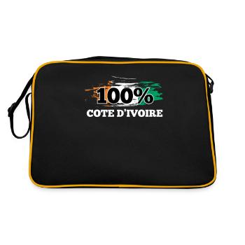 Côte d’Ivoire - Sac Retro - noir/or - Dos