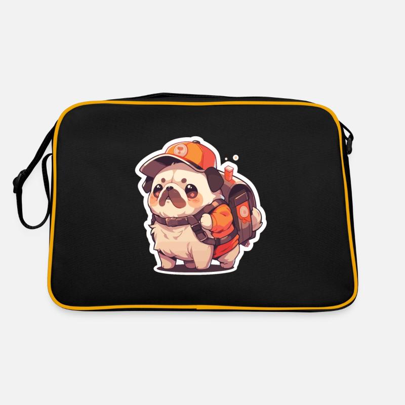 Mops Mops Hund Mops Geschenke Mops Liebhaber Retro Tasche