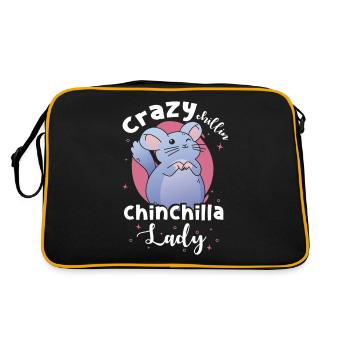 Cadeau Chinchilla Mama - Sac Retro - noir/or - Dos