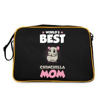 Cadeau Chinchilla Mama - Sac Retro - noir/or - Dos
