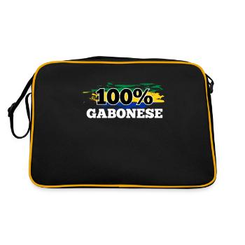 Gabon - Retro Bag - black/gold - Back