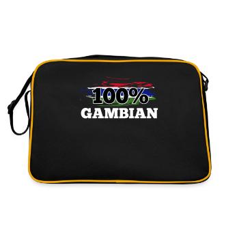 Gambia - Retro Bag - black/gold - Back