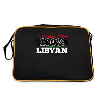 Libye - Sac Retro - noir/or - Dos