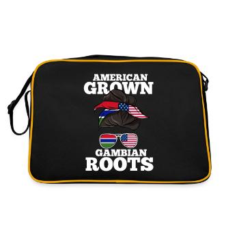 Gambia - Retro Bag - black/gold - Back