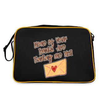 Aucun de vos e-mails ne me trouve bien 2 - Sac Retro - noir/or - Dos