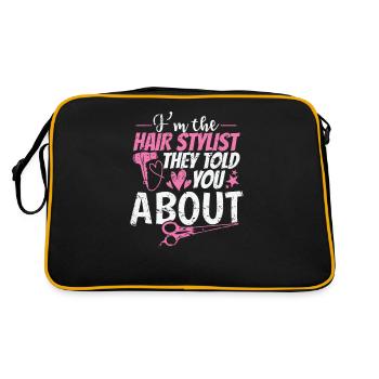 I'm the Hair Stylist told you about Friseur - Retro Bag - black/gold - Back