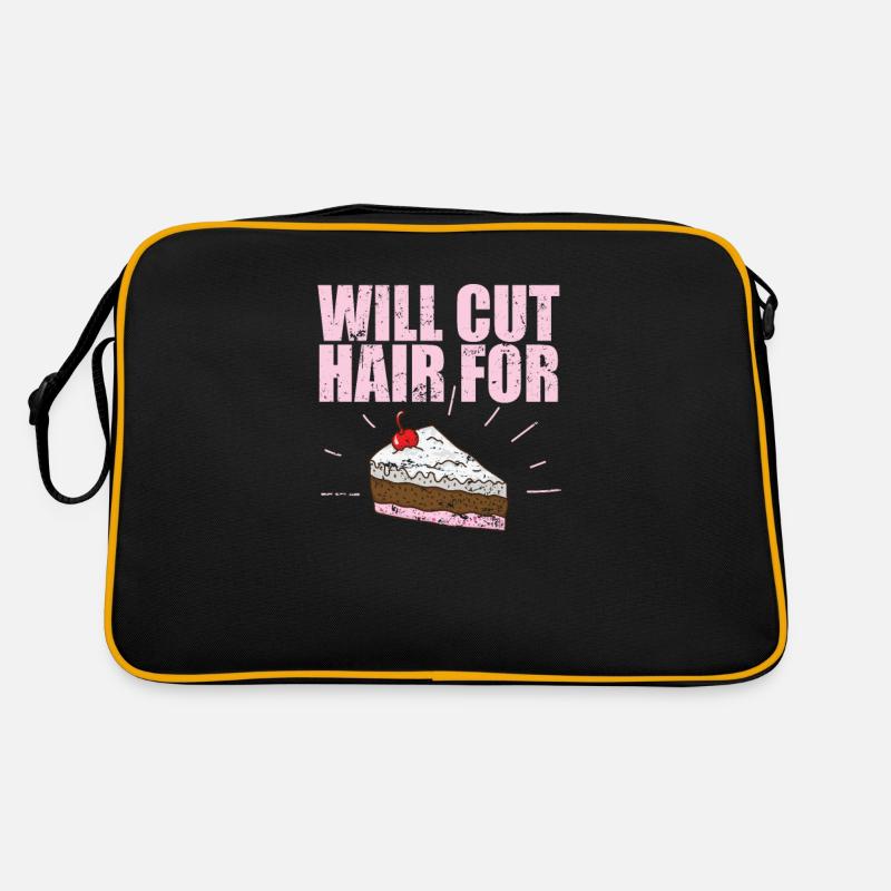 Will cut Hair for Cake Friseur Beruf Haare Retro Tasche