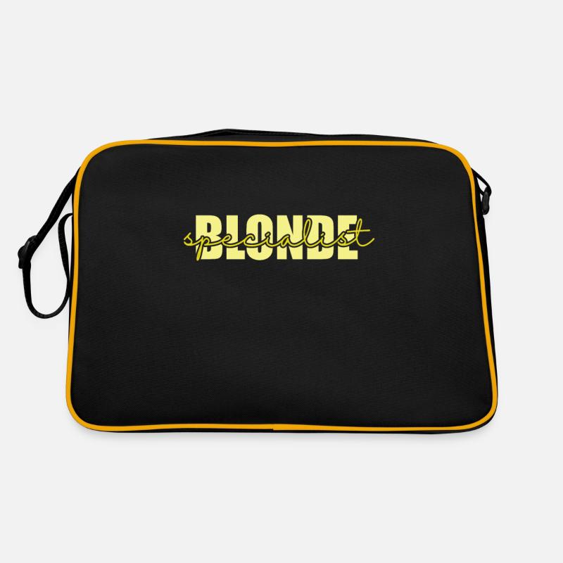 Blonde Spécialiste Coiffeur Profession Coiffure Sac Retro