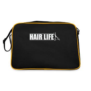 Hair Life Hairdresser Profession Hair - Retro Bag - black/gold - Back