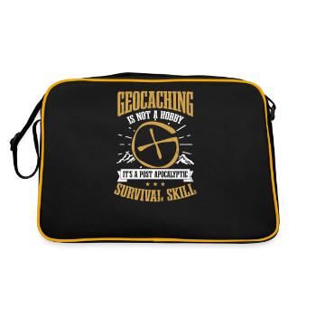 Le géocaching n’est pas une compétence de survie de passe-temps - Sac Retro - noir/or - Dos