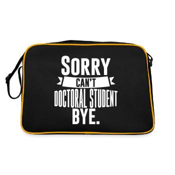 Désolé Doctorant ne peut pas Bye 4 - Sac Retro - noir/or - Dos