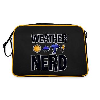 Weather Nerd 2 - Retro Bag - black/gold - Back