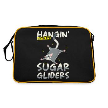 Sugar Glider Dicton - Sac Retro - noir/or - Dos