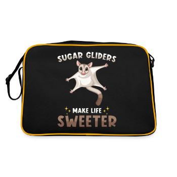 Sugar Glider Dicton - Sac Retro - noir/or - Dos