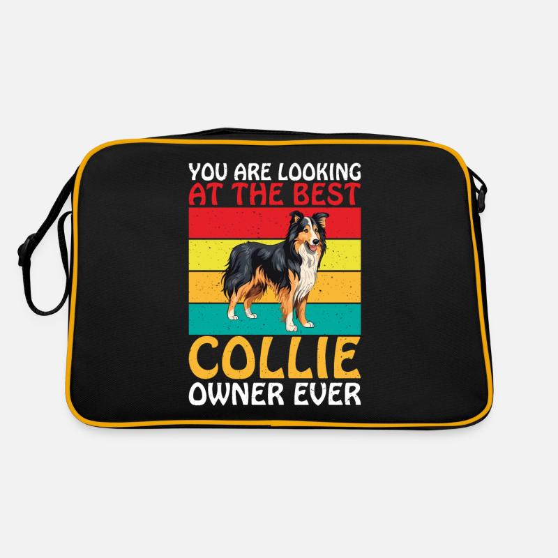 Collie Gifts Retro Tasche
