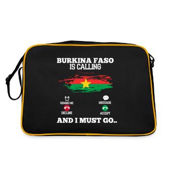 Burkina Faso - Sac Retro - noir/or - Dos