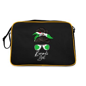 Burundi - Sac Retro - noir/or - Dos