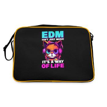 Edm Rave EDM Isn't Music It's Life Cat Headphones - Retro Bag - black/gold - Back