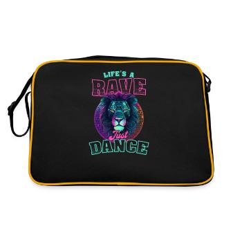 Edm Rave Life Rave Dance - Retro Bag - black/gold - Back